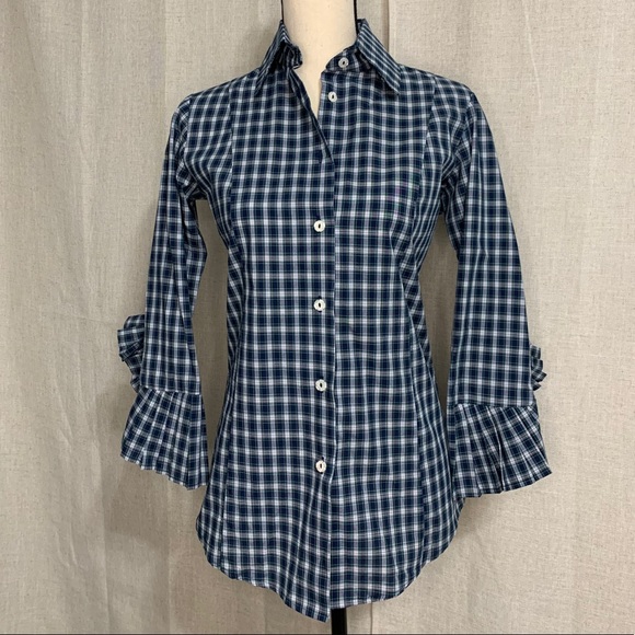 OUR FINE GARMENTS BY BELL Tartan Blouse - Picture 1 of 8